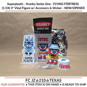 Superplastic - Kranky Series One - FLYING FÖRTRESS (1/24) 3" Vinyl Figure w/...
